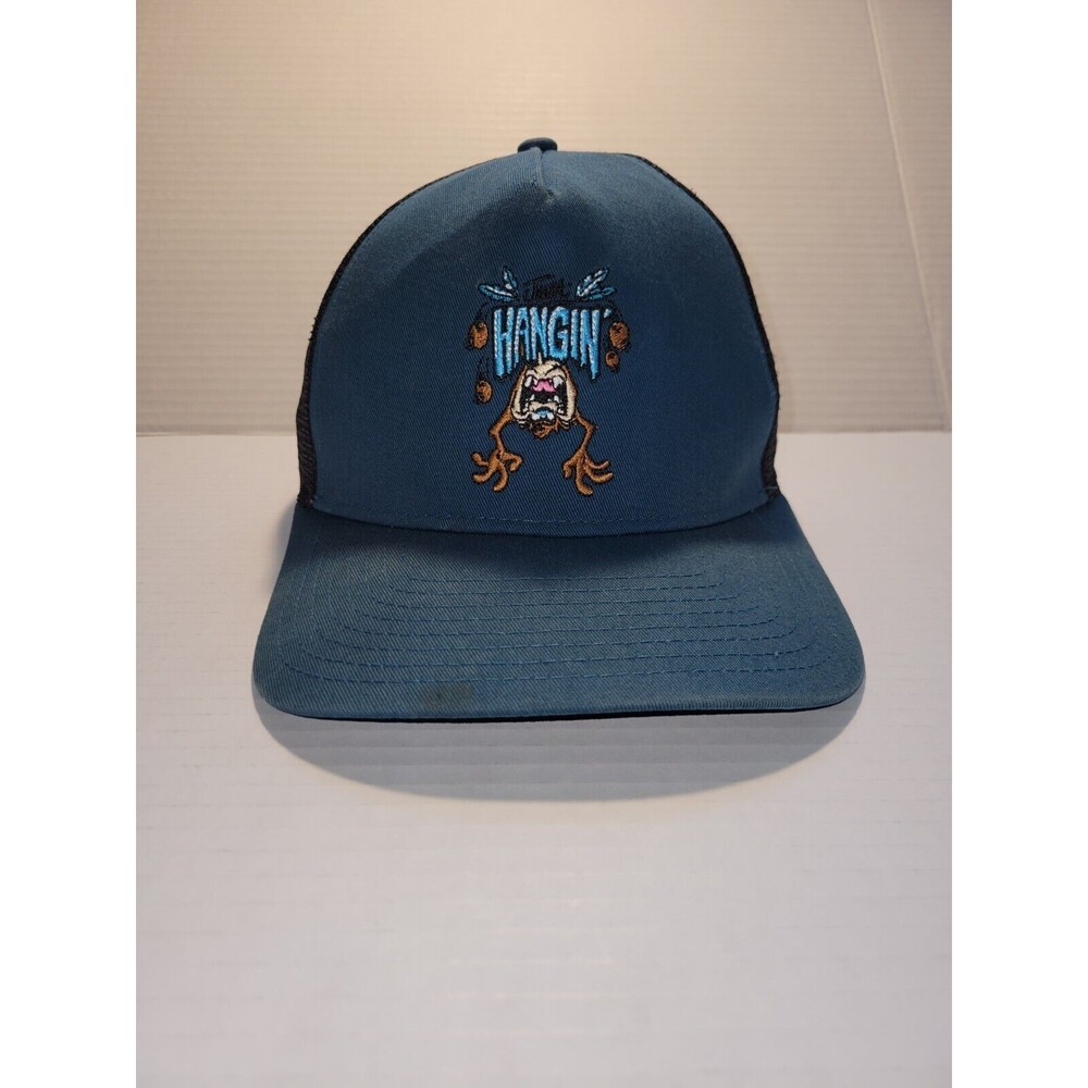 Vintage Just Hangin' Taz Looney Toons Tunes Trucker Snapback Hat New Era‎